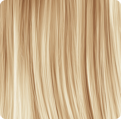 La imagen muestra un cabello rubio suave y lacio, con un acabado brillante y saludable. El cabello tiene un flujo suave, con líneas rectas y un tono uniforme que resalta la luminosidad natural del color. Este estilo aporta una apariencia pulida y elegante, ideal para quienes prefieren un look sencillo pero sofisticado. La textura es lisa, lo que da como resultado un acabado suave al tacto.