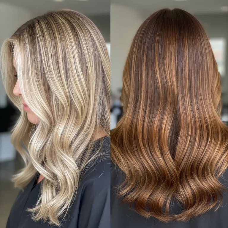 Matizado de mechas rubias a castañas