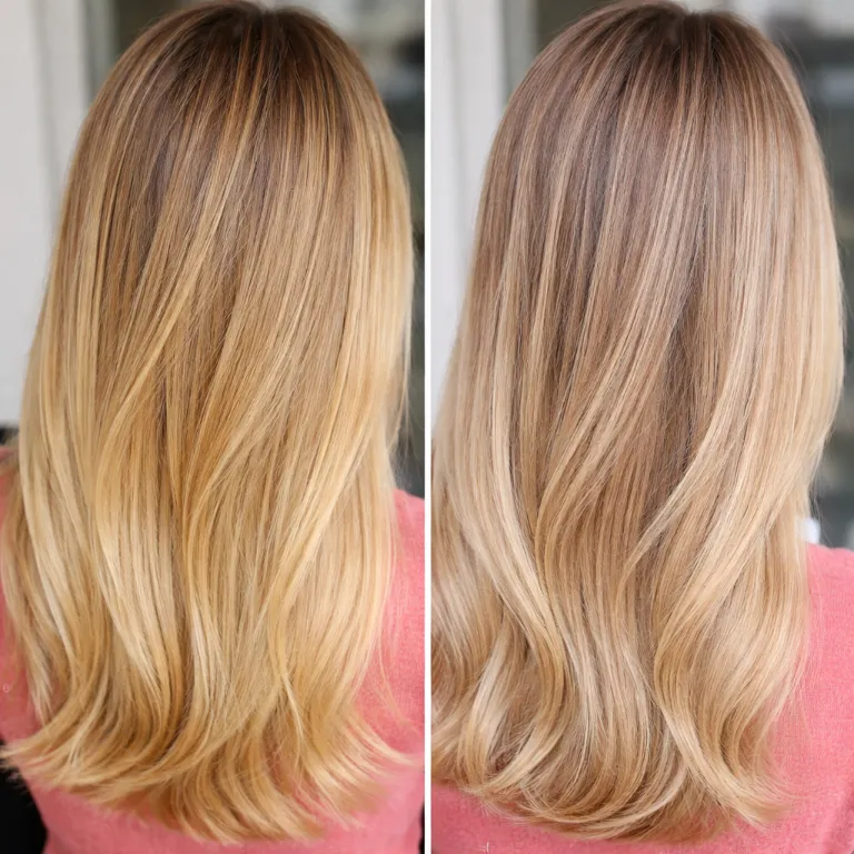 Matizado de mechas rubias amarillas