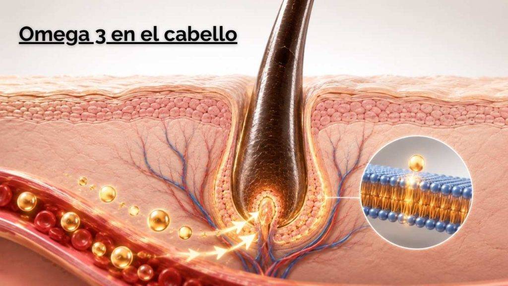 omega 3 y cabello​

